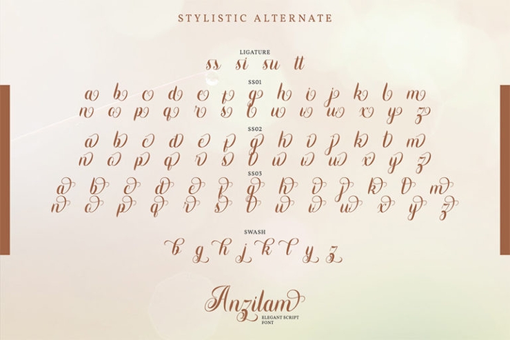 Anzilam字体 4