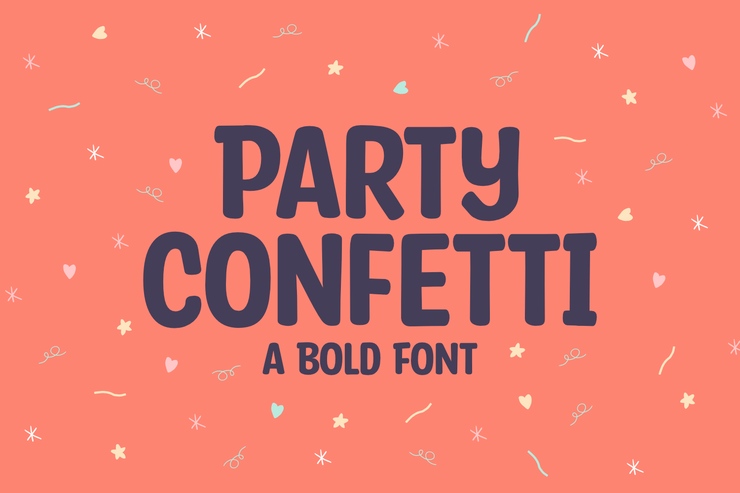 Party Confetti字体 1