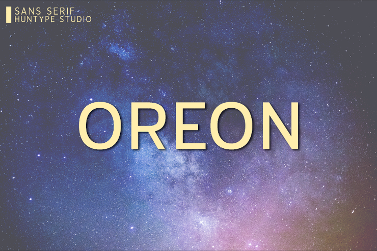 Oreon字体 1