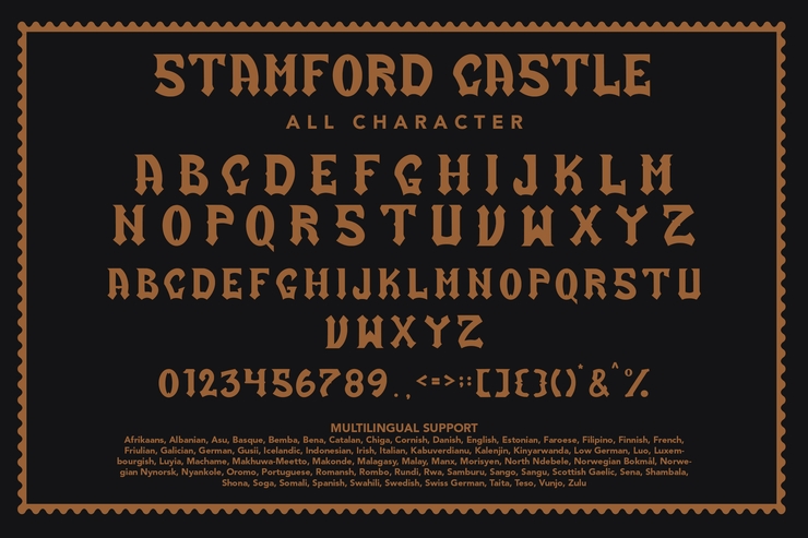 Stamford Castle字体 4