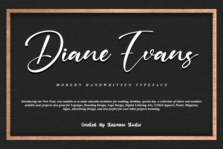 Diane Evans字体 1