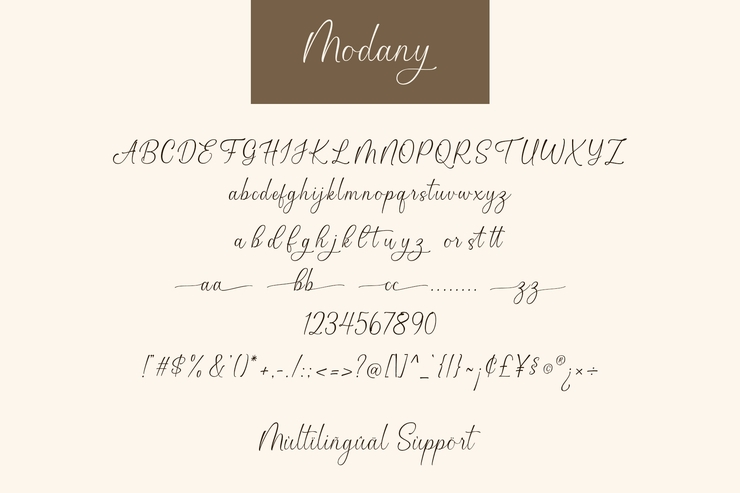 Modany字体 4