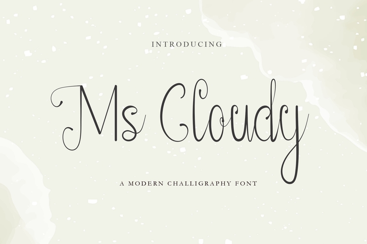 Ms Cloudy字体 1