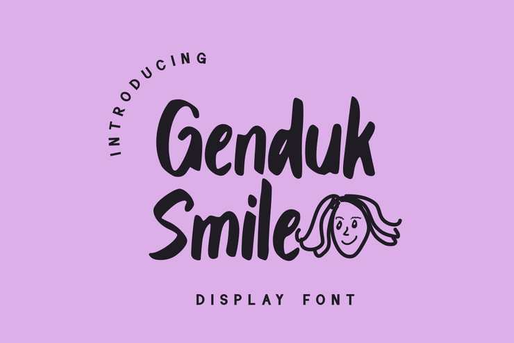 Genduk Smile字体 1