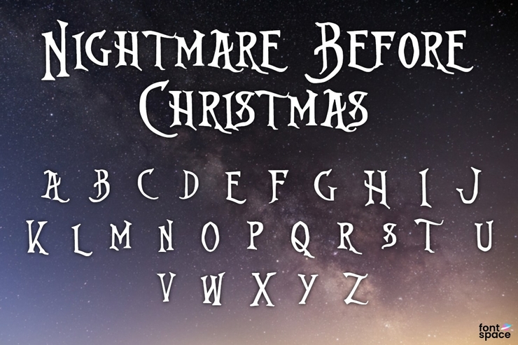 Nightmare Before Christmas字体 1