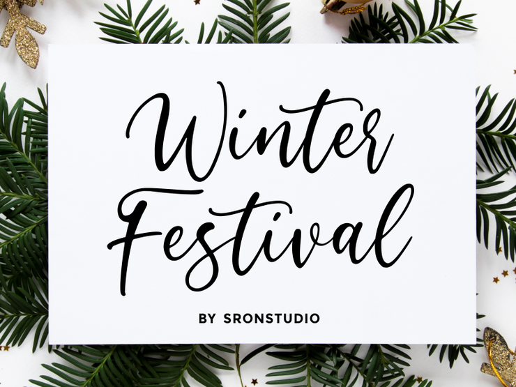 Winter Festival字体 1