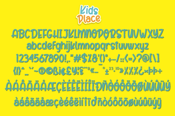 Kids Place字体 1