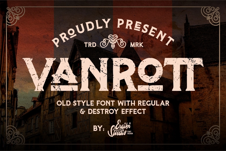 Vanrott Destroy字体 1