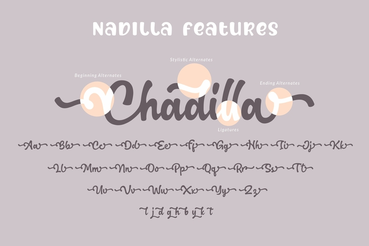 Nadilla / cute and lovely字体 3