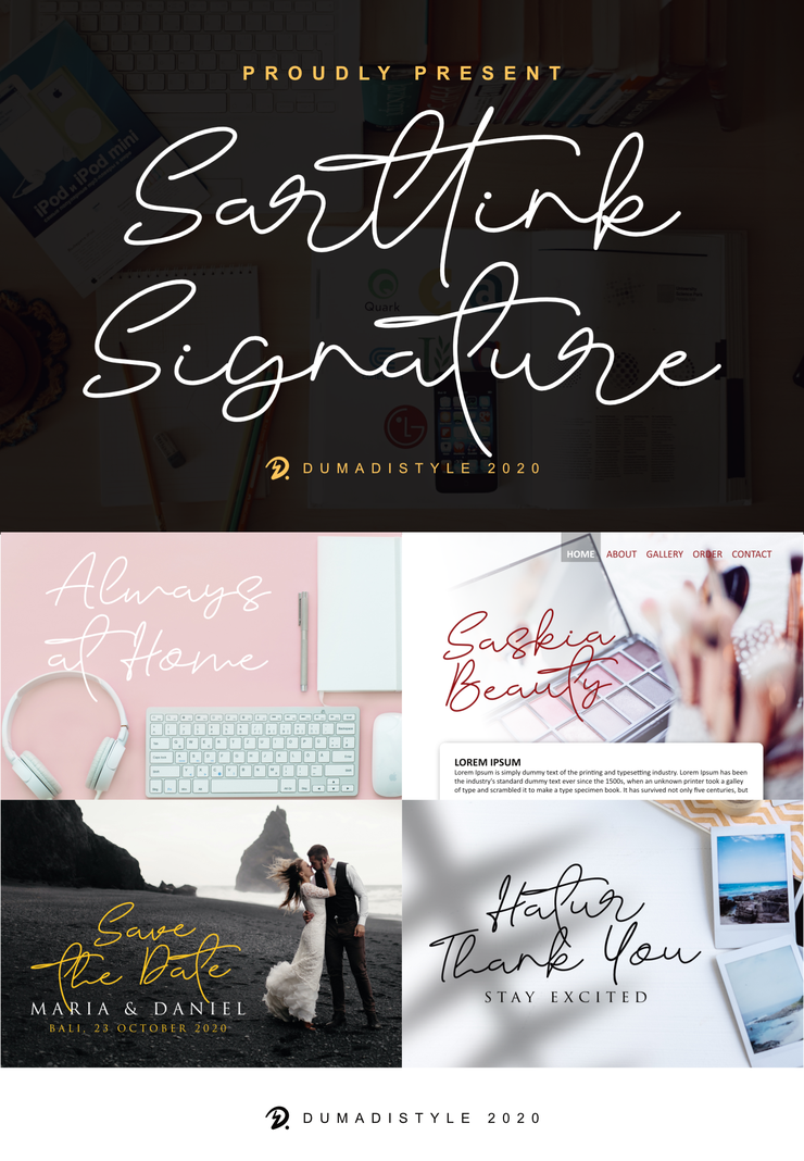 Sarttink Signature字体 1