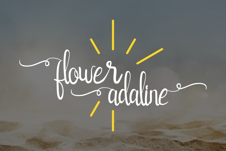 Flower Adaline字体 7