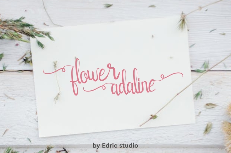 Flower Adaline字体 8