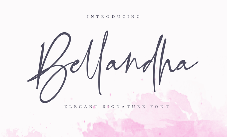 Bellandha Signature字体 4