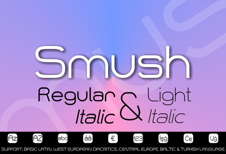 Smush字体 1
