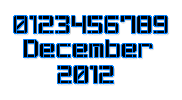 Stencil Pixel-7字体 1