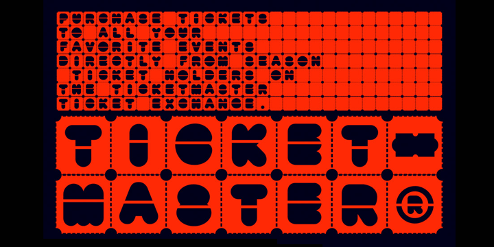 TicketMaster字体 1