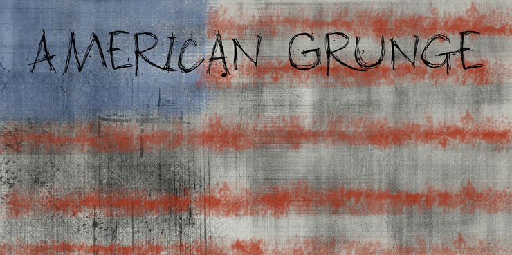 DK American Grunge字体 1
