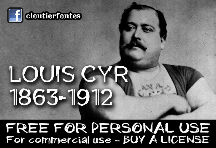 CF Louis Cyr demo字体 1