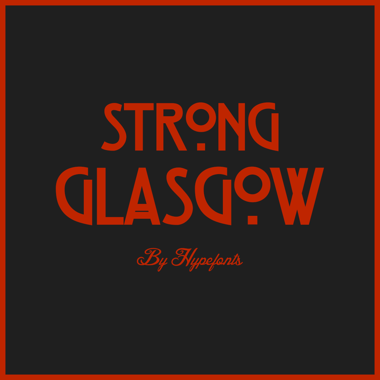 Strong Glasgow字体 2