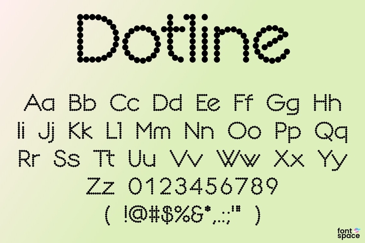 Dotline字体 1