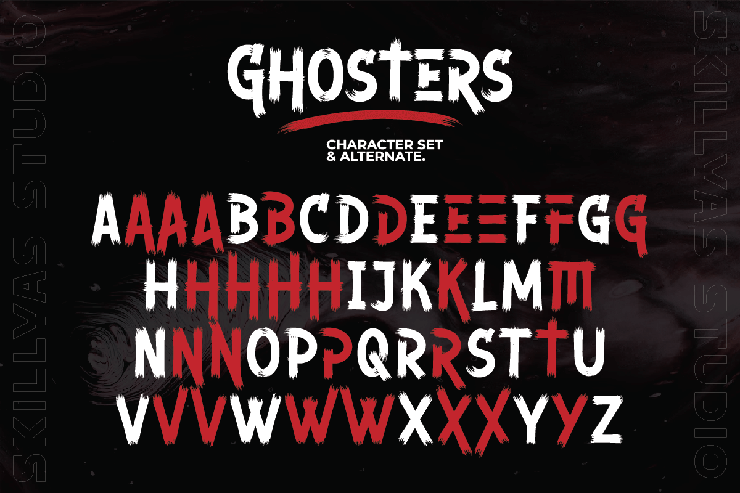 Ghosters字体 1