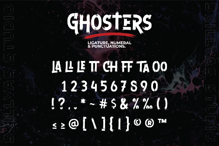 Ghosters字体 9