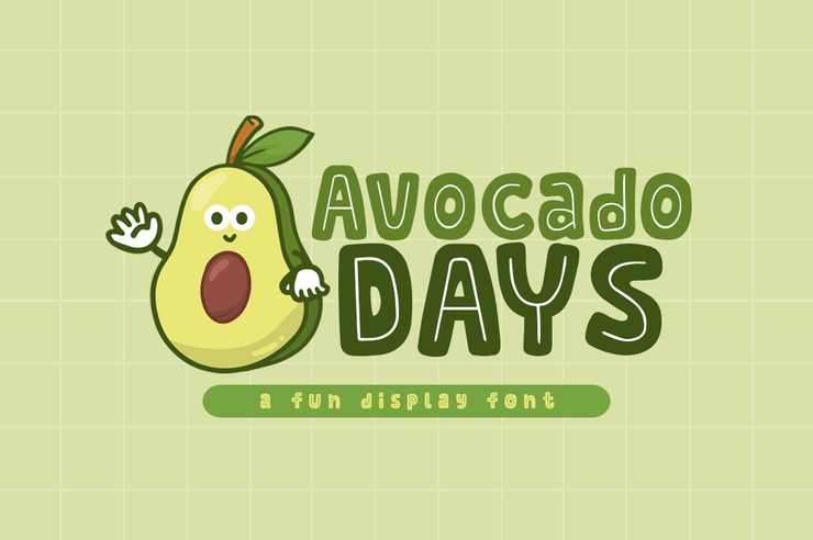 Avocado Days字体 1