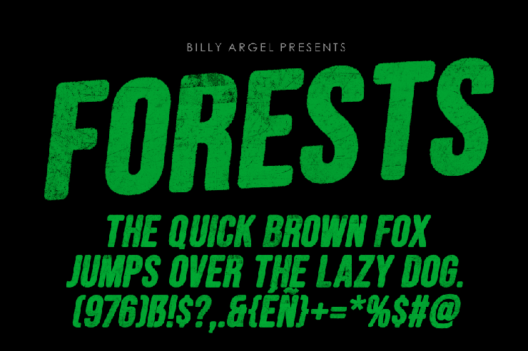 FORESTS ITALIC字体 1