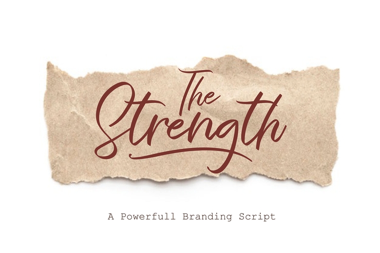 The Strength字体 1