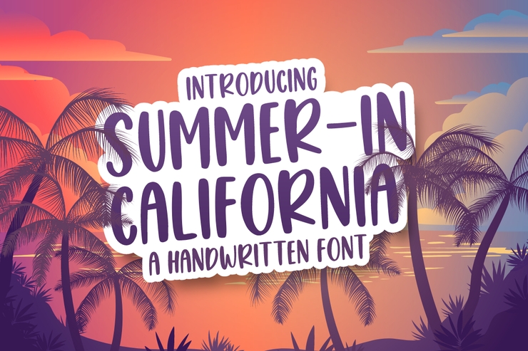 Summer In California字体 4