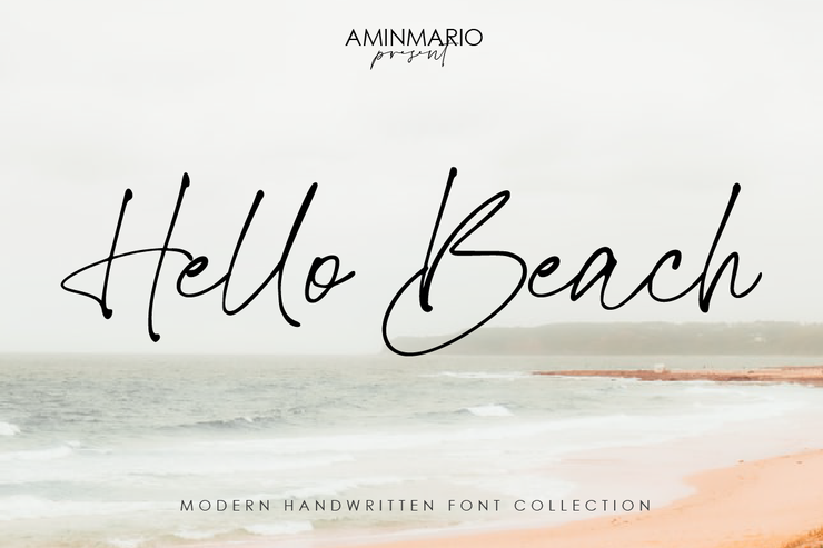Hello Beach字体 1