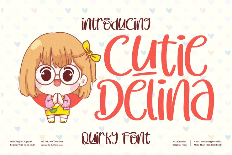 Cutie Delina字体 2