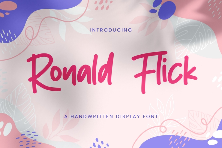 Ronald Flick字体 3