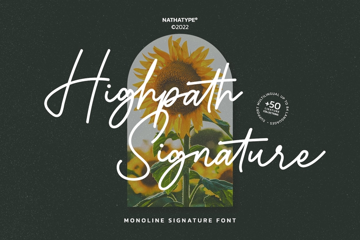Highpath Signature字体 2