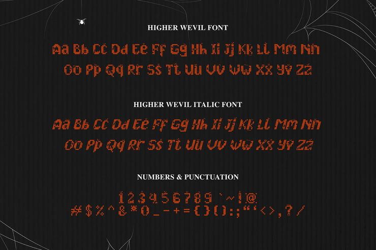 Higher Wevil字体 4