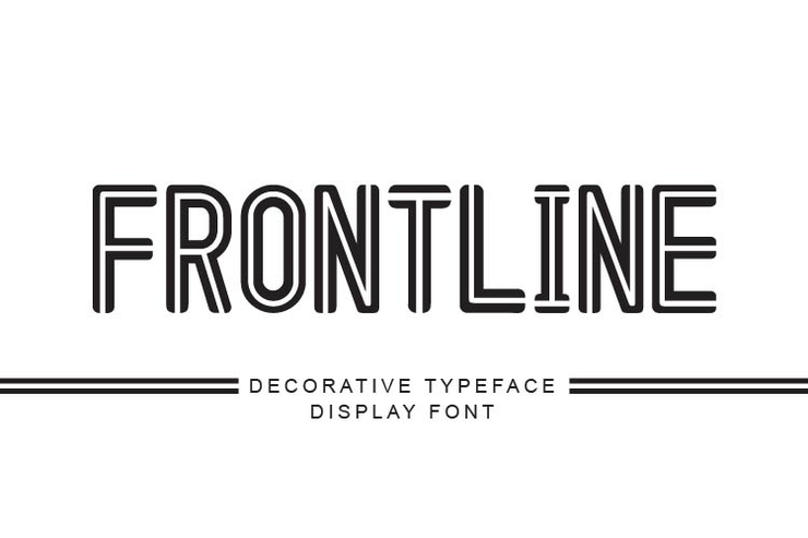 Frontline字体 3