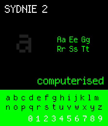 NBP Sydnie2字体 2