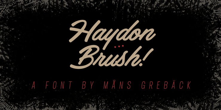 Haydon Brush字体 1