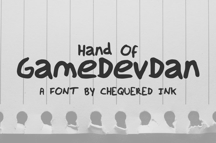 Hand Of GameDevDan字体 1