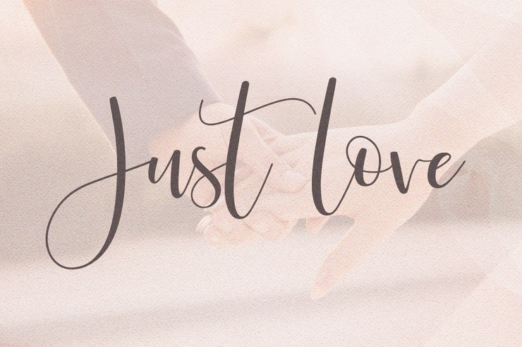 Just Love字体 6