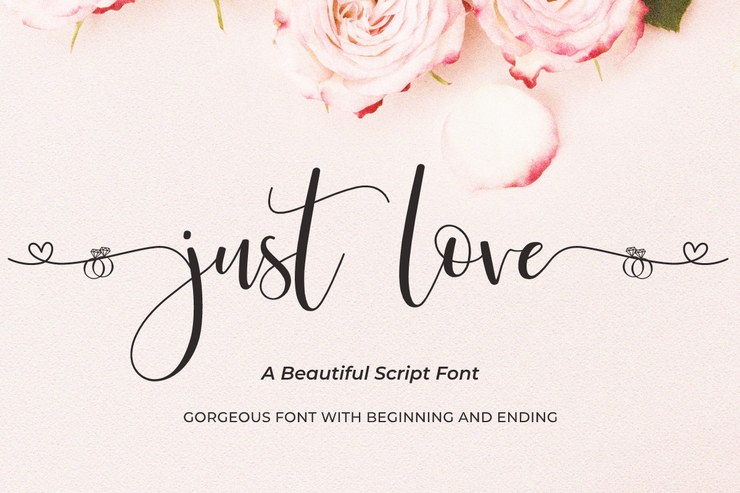 Just Love字体 8