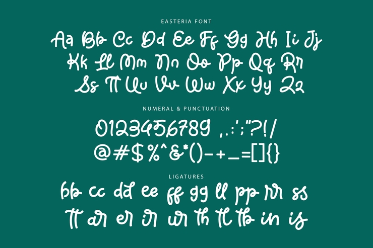 Easteria字体 3