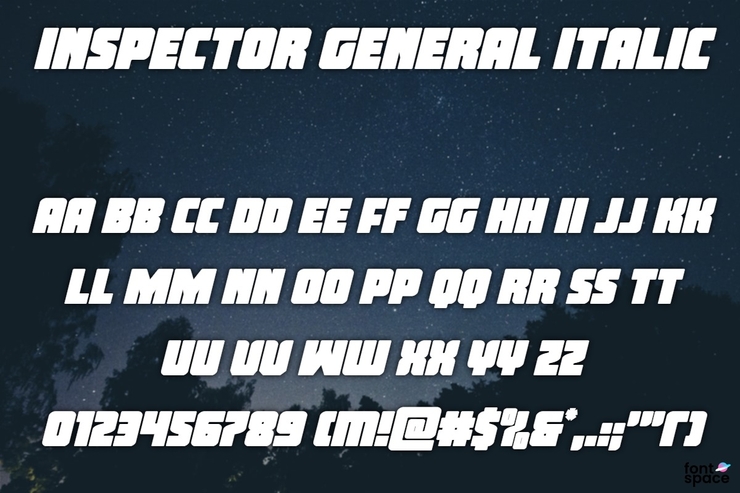 Inspector General字体 3