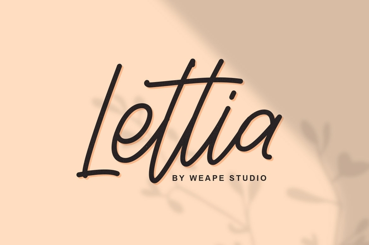 Lettia字体 1