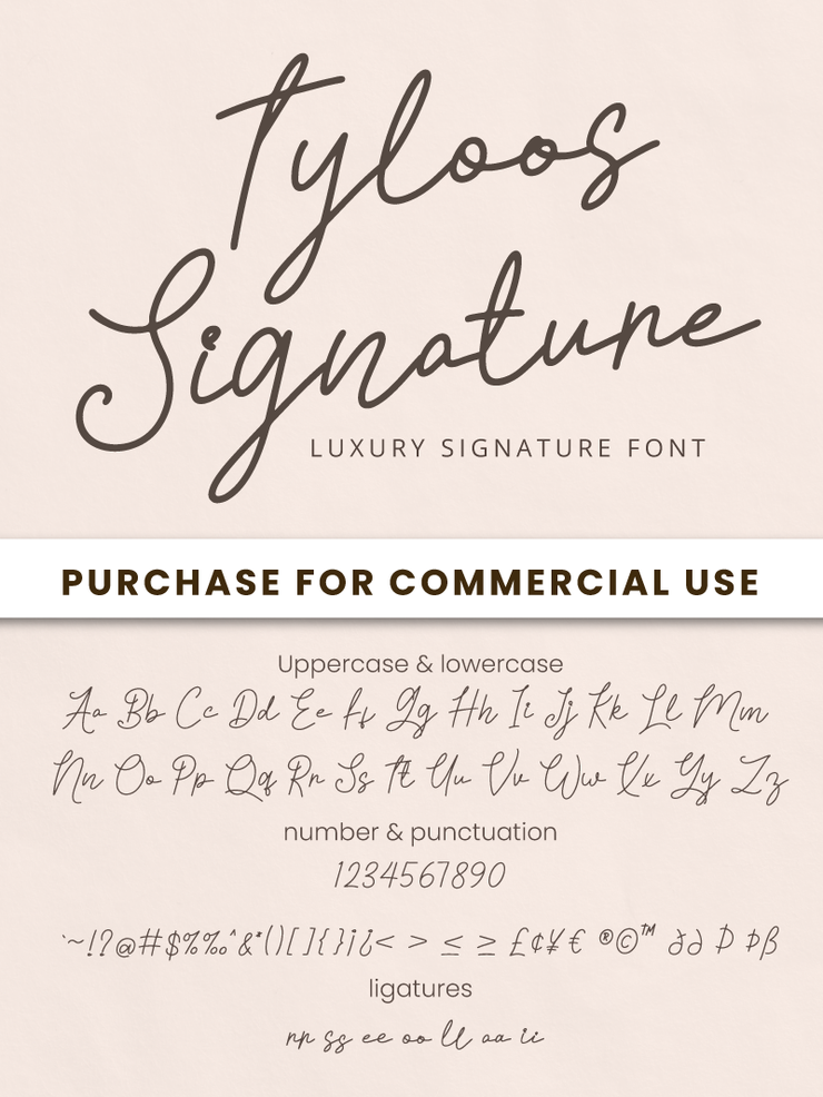 Tyloos Signature字体 1