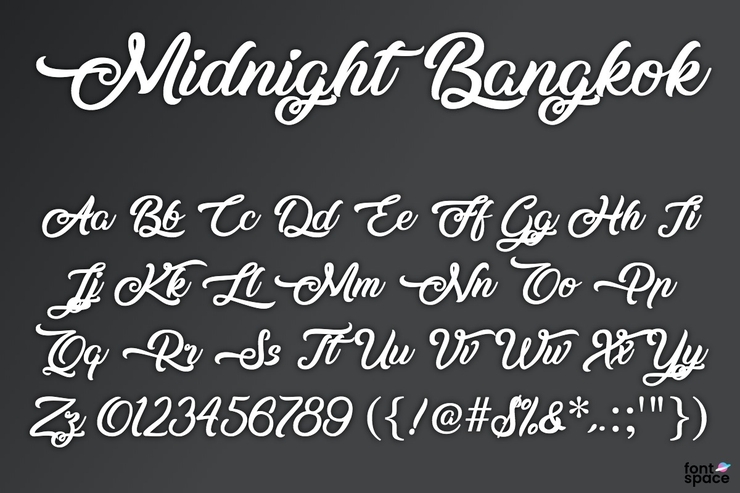 Midnight Bangkok字体 1