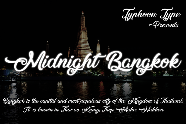 Midnight Bangkok字体 2