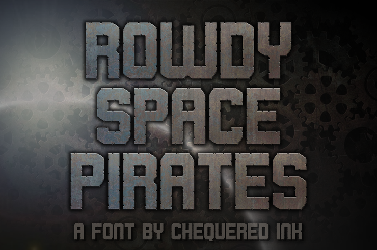 Rowdy Space Pirates字体 1