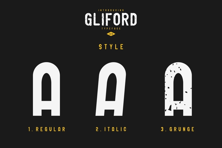 GLIFORD字体 5