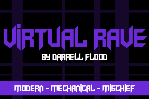 Virtual Rave字体 1